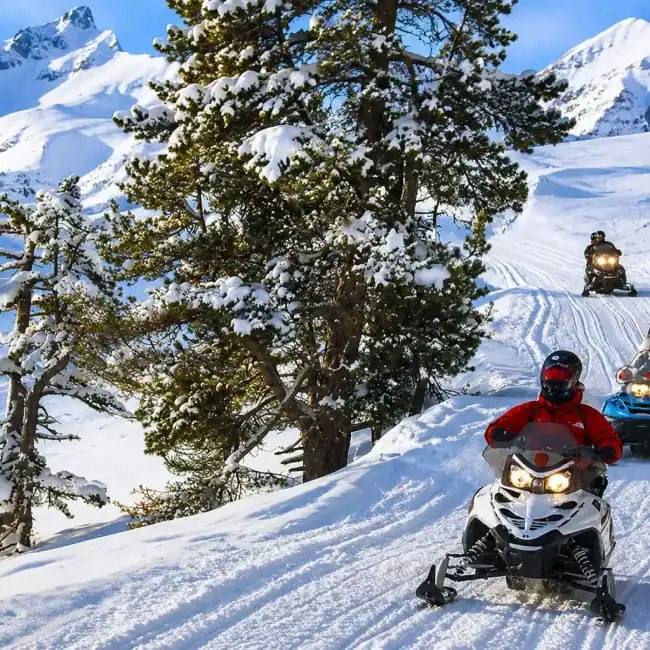 motos de nieve valle de aran